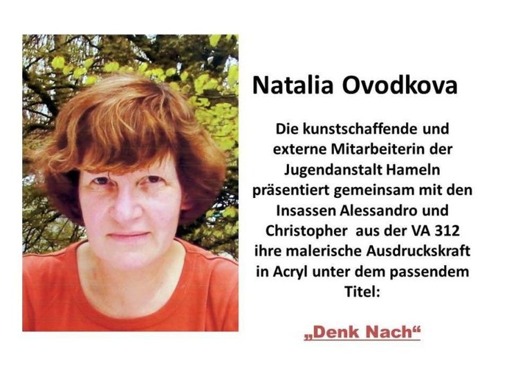 Eine Auskunft über die Künstlerin Natalia Ovodkova