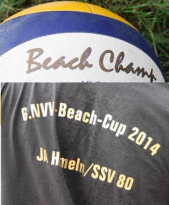 Ein Logo des Beachvolleyballturniers in der JA Hameln