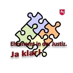 Bild des Logos der Ehrenamtlichen in der Justiz